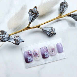 Press-on nails "Lavender Bloom"