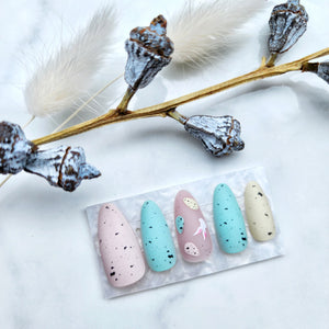 Press-on nails "Speckled Springtime"