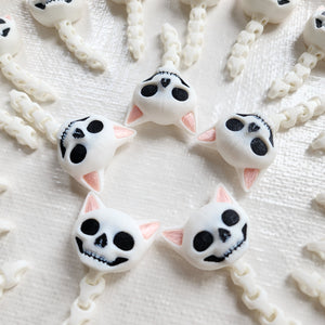 3d printing "Skull cat" mini flexi animal toy / keychain / Halloween gift