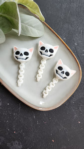 3d printing "Skull cat" mini flexi animal toy / keychain / Halloween gift