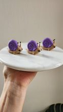 Load image into Gallery viewer, 3D-Printed Purple Snail – Adorable Toy or Keychain