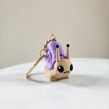 Load image into Gallery viewer, 3D-Printed Purple Snail – Adorable Toy or Keychain