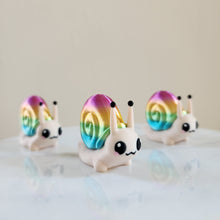 Load image into Gallery viewer, 3D-Printed Rainbow Snail – Adorable Collectible Toy or Keychain