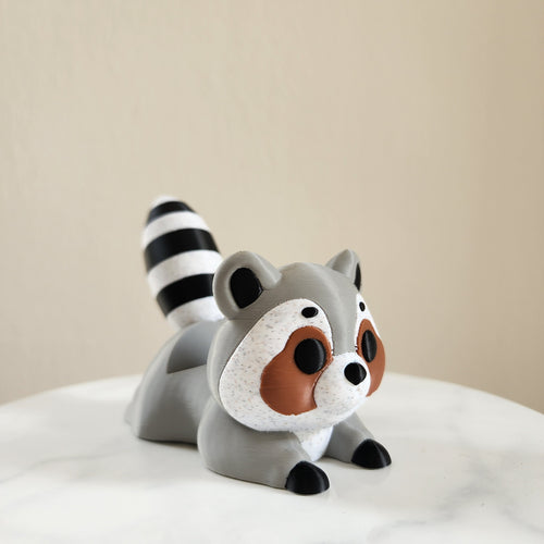 3D-Printed Raccoon Phone Holder