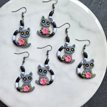 Load image into Gallery viewer, &quot;Lemur Charm&quot; Handmade Polymer Clay Earrings