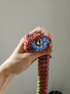 3D-Printed realistic long snake