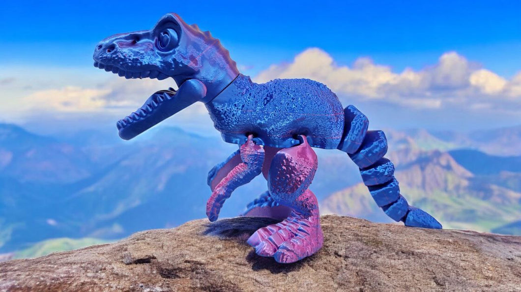 Flexible Articulated Dinosaur – 3D Printed Toy Collectible