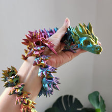 Load image into Gallery viewer, Rainbow Articulated Dragon – 3D Printed Flexible Fantasy Toy Decor