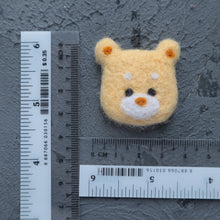 Load image into Gallery viewer, Wool needle felted Bear hair clip or Headband or Brooch