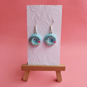 Dunkin' Donuts novelty earrings