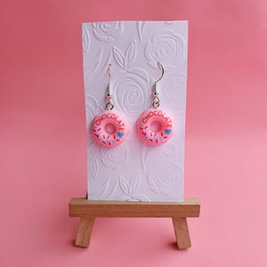 Dunkin' Donuts novelty earrings