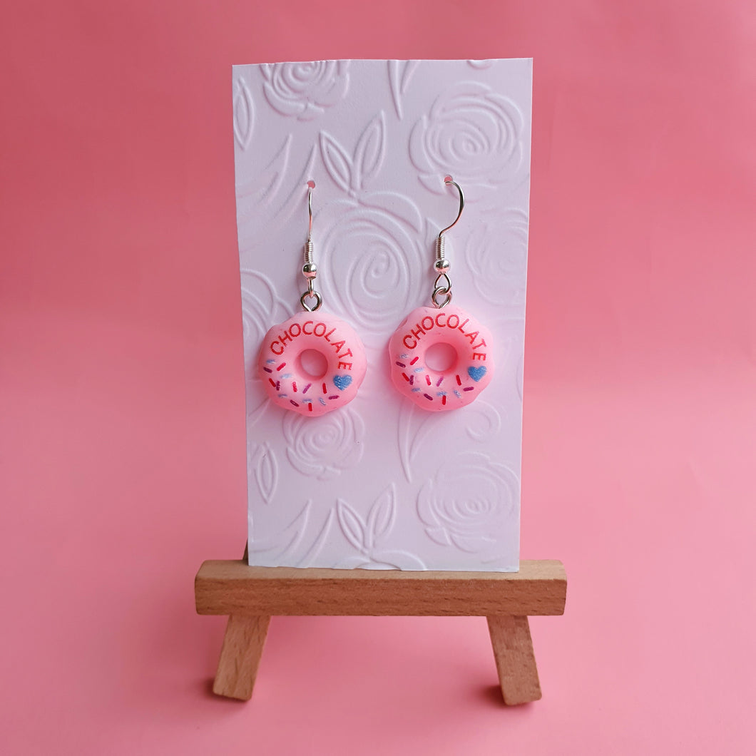 Dunkin' Donuts novelty earrings