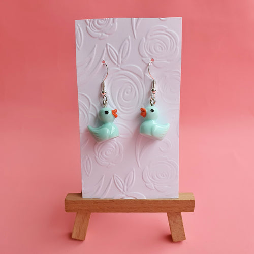 Cute duck novelty earrings