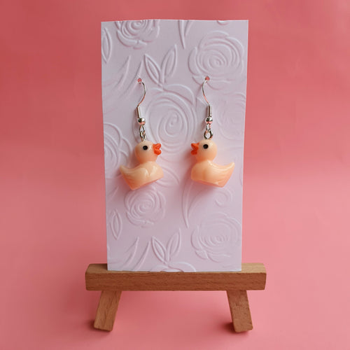 Cute duck novelty earrings