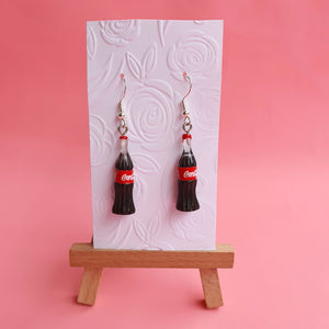 Coca cola novelty earrings