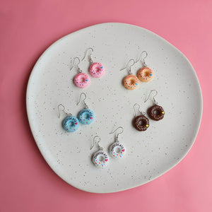 Dunkin' Donuts novelty earrings