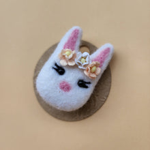 Load image into Gallery viewer, 100% wool Needle felted Bunny Hair clip