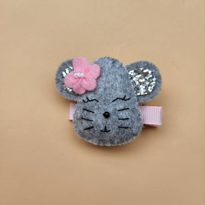 Felted Cat Hair clip/Brooch