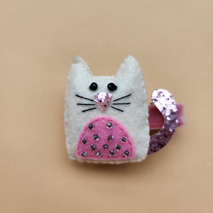 Felted Cat Hair clip/Brooch