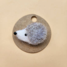 Load image into Gallery viewer, Needle felted Hedgehog hair clip or brooch