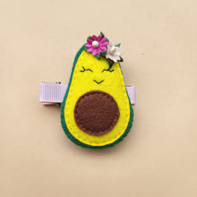 Load image into Gallery viewer, Felted Avocado Hair clip/brooch