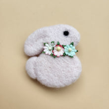 Load image into Gallery viewer, 100% wool Needle felted Bunny Hair clip