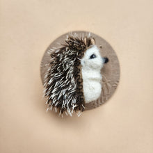 Load image into Gallery viewer, Needle felted Hedgehog hair clip or brooch