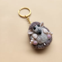 Load image into Gallery viewer, Needle felted Hedgehog keychain