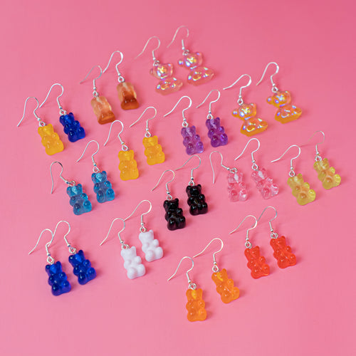 Teddy bear cute earrings