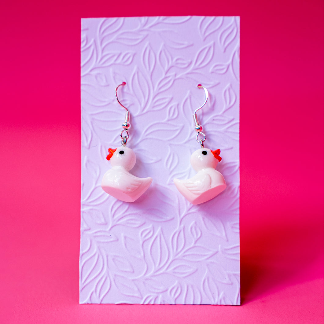 Cute Duck novelty earrings