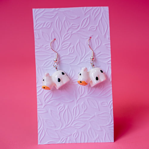 Cute Cow novelty earrings