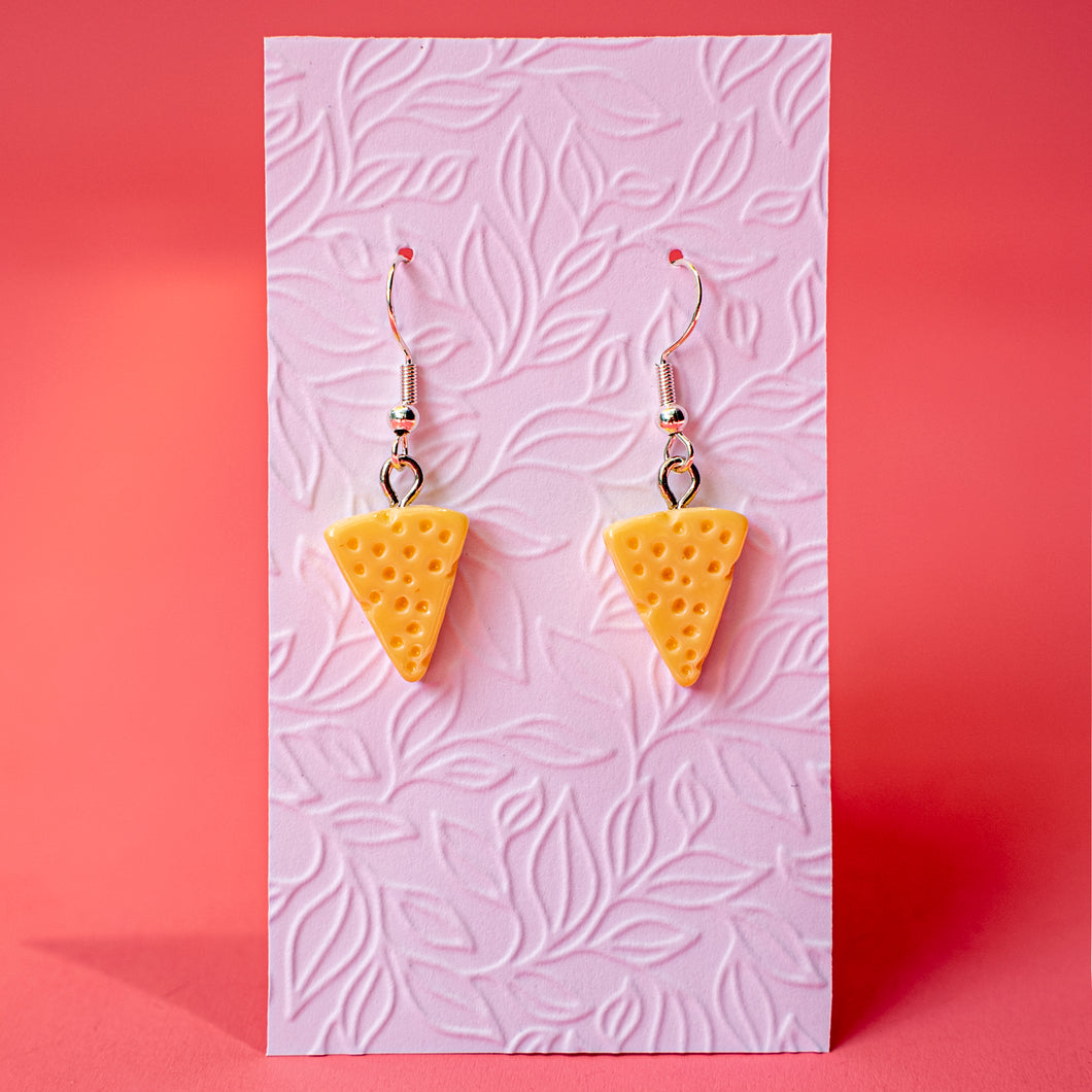 Cheese earrings