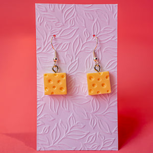 Cheese earrings