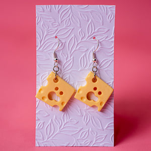 Cheese earrings