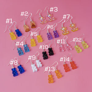 Teddy bear cute earrings